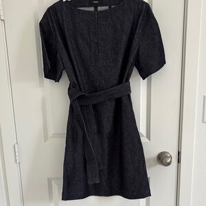 Theory Women's Dark Navy Mini Dress